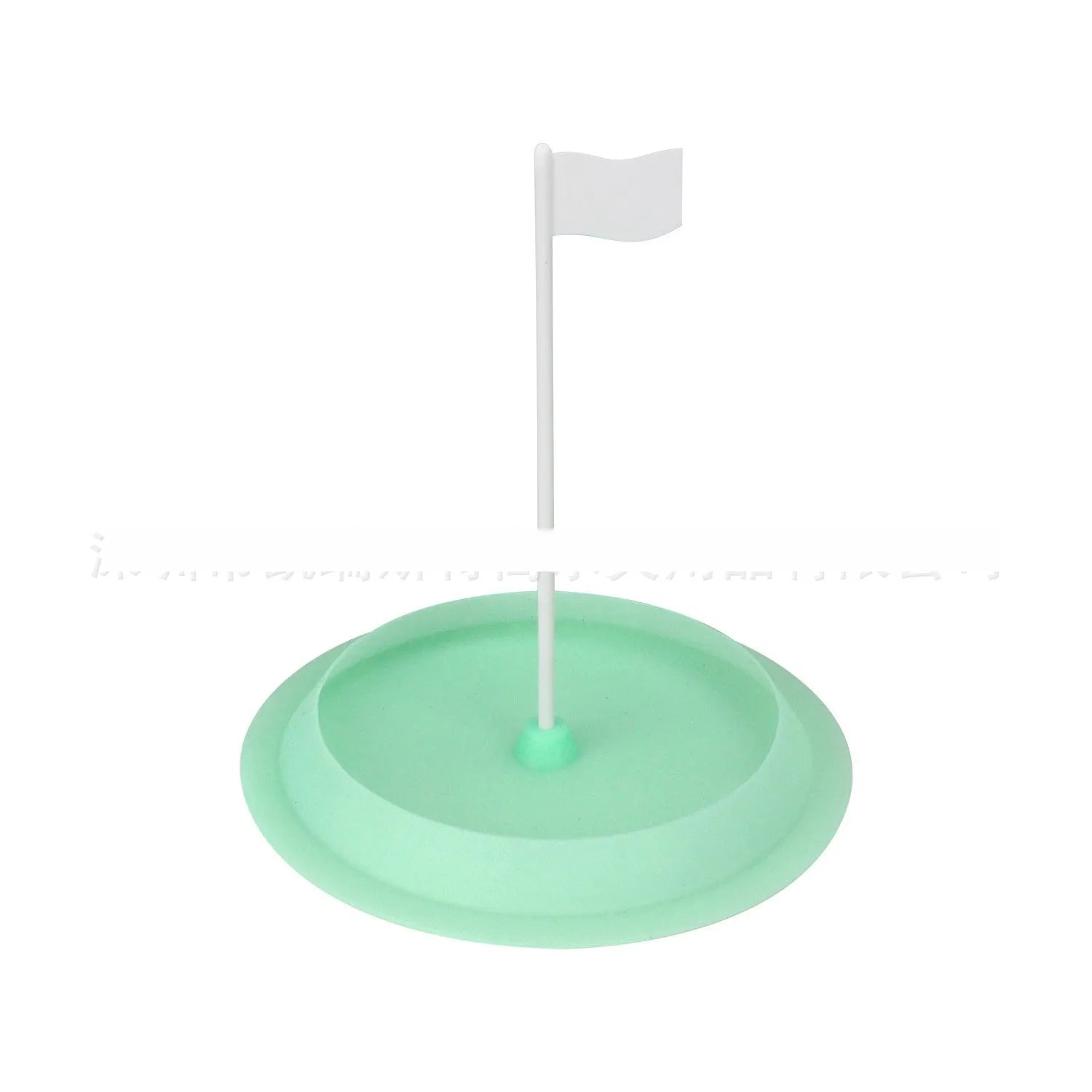 Silicone golf putter plate with 16cm hole cup in red, green, or blue for indoor practice