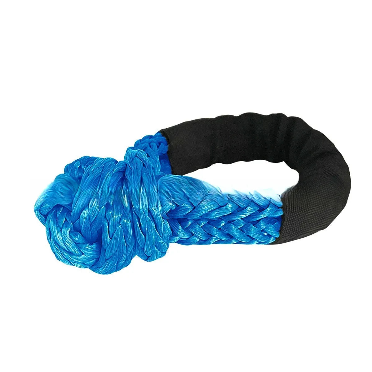 Polymer pimple soft shackle trailer rope for vehicle recovery with 12mm diameter and multiple colour options