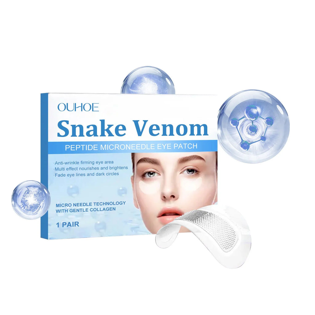 Single pair of Elastic Eye Care microneedle patches for under-eye wrinkle treatment.