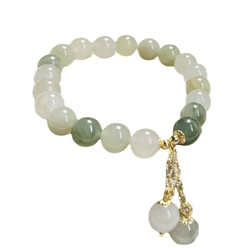 Women's Ins-style simple alloy bracelet in colour S175 on a wrist.