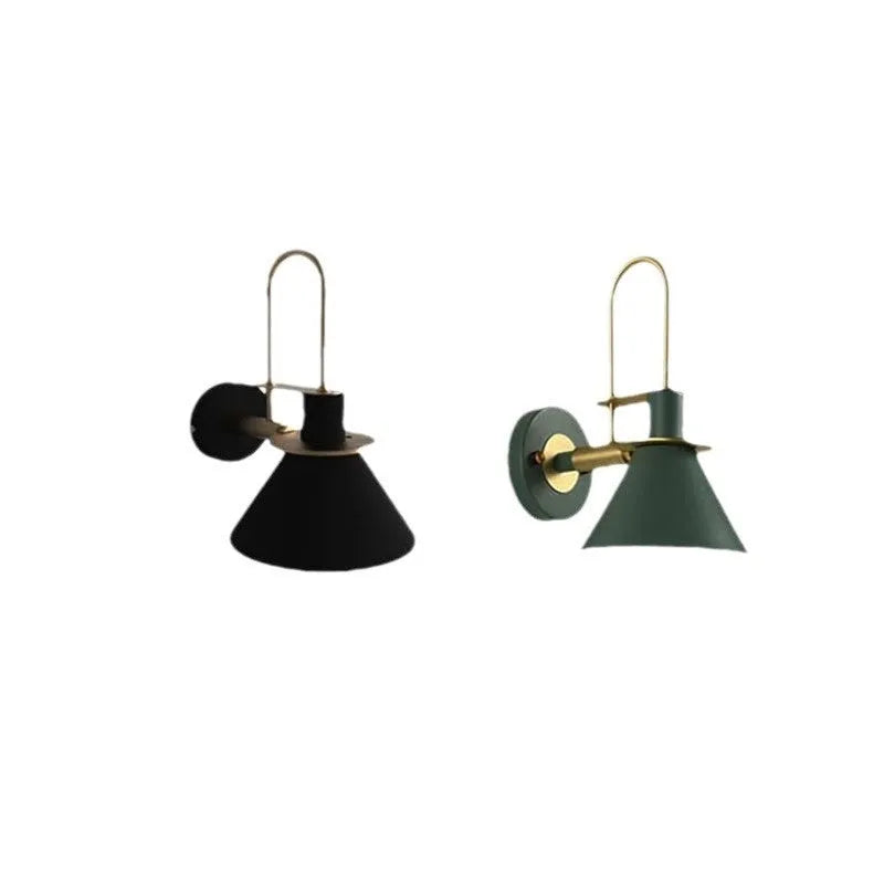 LED wall lamp 220V in modern minimalist style with black, white, green, yellow, pink or gray finish options