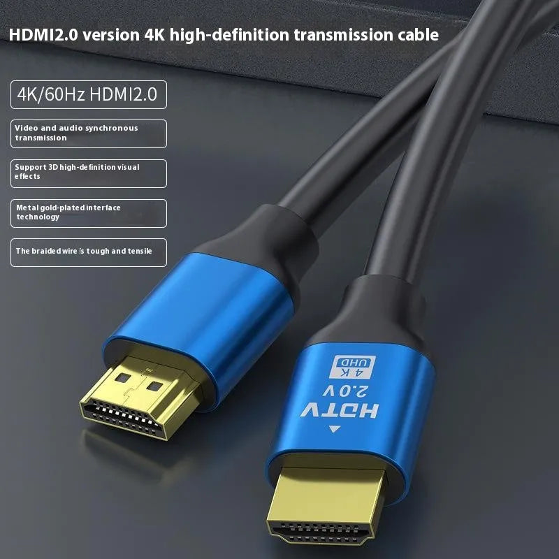 HDMI cable with gold-plated aluminium alloy connectors for computer monitor connections