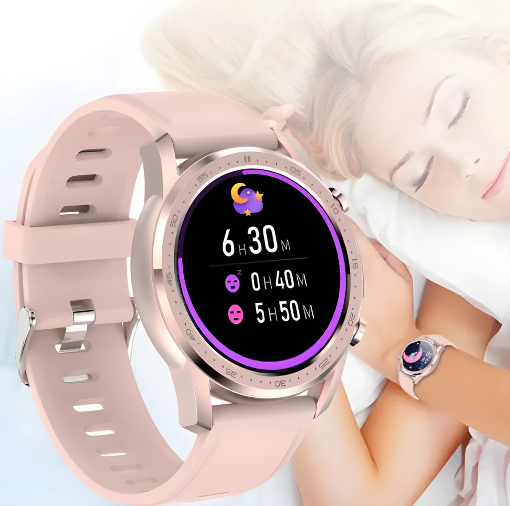 Youth2 black zinc alloy smart bracelet with body temperature monitoring on a wrist.