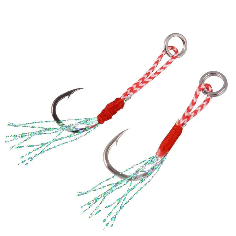 Bright wire iron plate single hook fishhook for sea fishing in sizes No 9 to No 14.