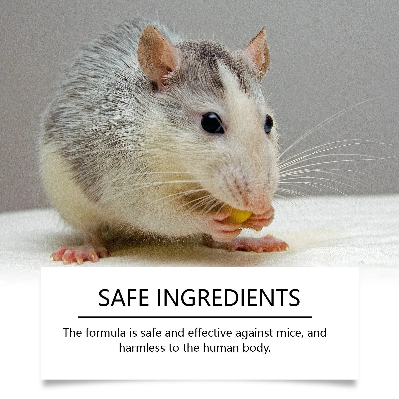 150ml mint-flavoured rodent repellent spray in a clear plastic bottle with a green label and trigger nozzle
