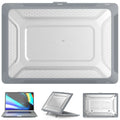 MacBook Protective Shell in Cool Black, Starry Sky Gray, Elegant Apricot, and Sapphire Blue colours for Air and Pro models.