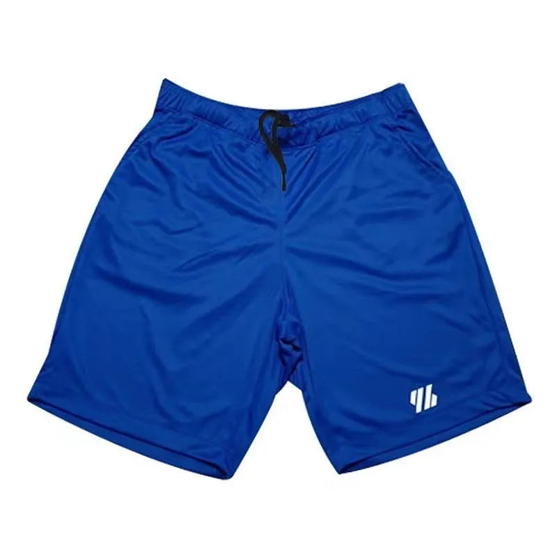 Man's loose-fit metal silk sports shorts in army green colour for running.