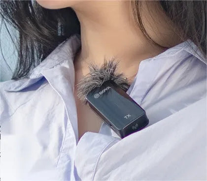 BY-XM6 clip-on wireless microphone transmitter for mobile phone SLR camera recording
