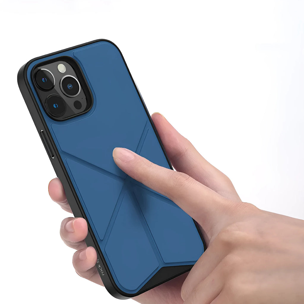 Black and blue soft TPU phone case for Apple IPhone 13, 13 Pro, and 13 Pro Max.
