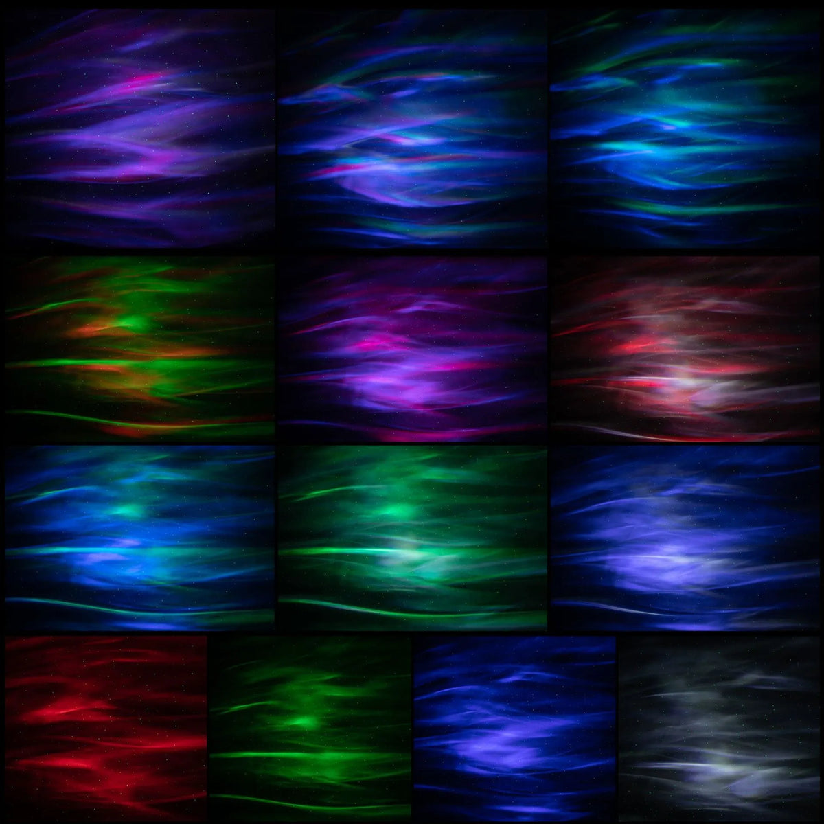 Aurora borealis ocean star light projector with remote control and 13 colour patterns