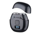 Mini double-headed rechargeable electric shaver in black or silver with data cable and colour box