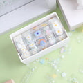 Midsummer Daisy colour decorative adhesive tape on transparent PET polyester base, 1.5cm width
