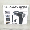 Multifunctional handheld car cleaner in black ABS body with transparent PS cover for car interior detailing