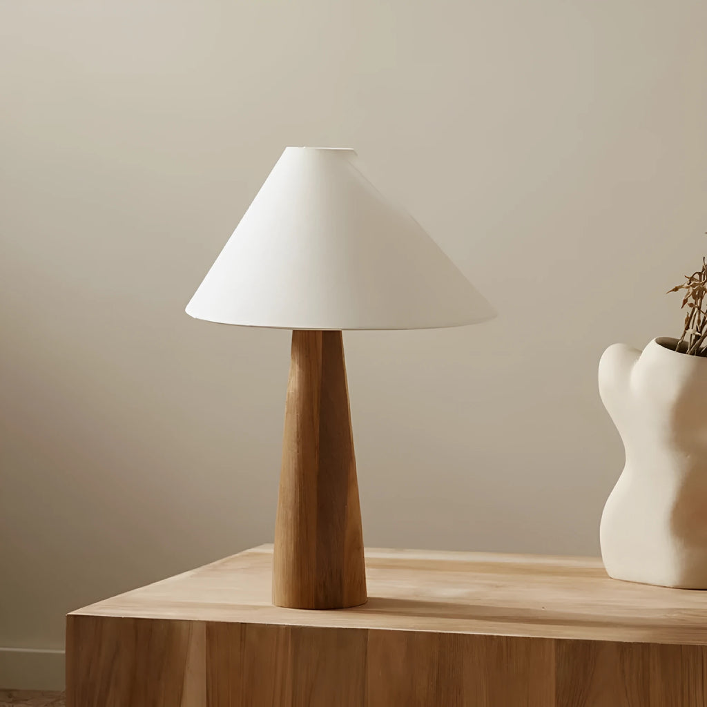 Japanese-style fabric lamp with wood frame, 38x45cm, 220V US plug, for living room