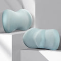 Car seat headrest and lumbar support pillow set in multiple colour options