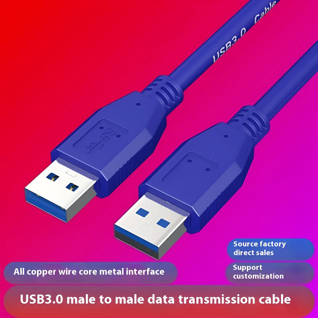 USB 3.0 A-to-A male-to-male data cable for hard disk boxes in various lengths