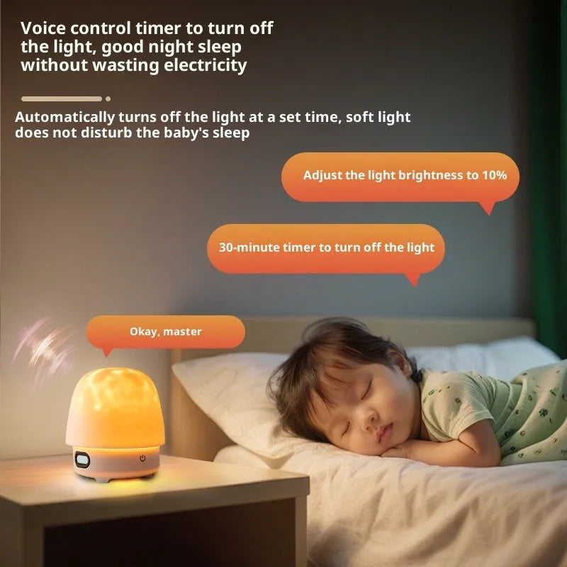 New Water Ripple smart Bluetooth stereo bedside lamp with 16-colour light and touch control in geometric shape