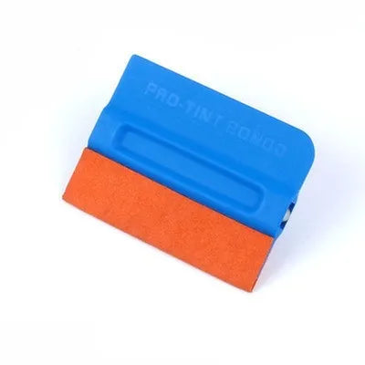 ABS plastic car vinyl wrap film application scraper with choice of deerskin or wool pads