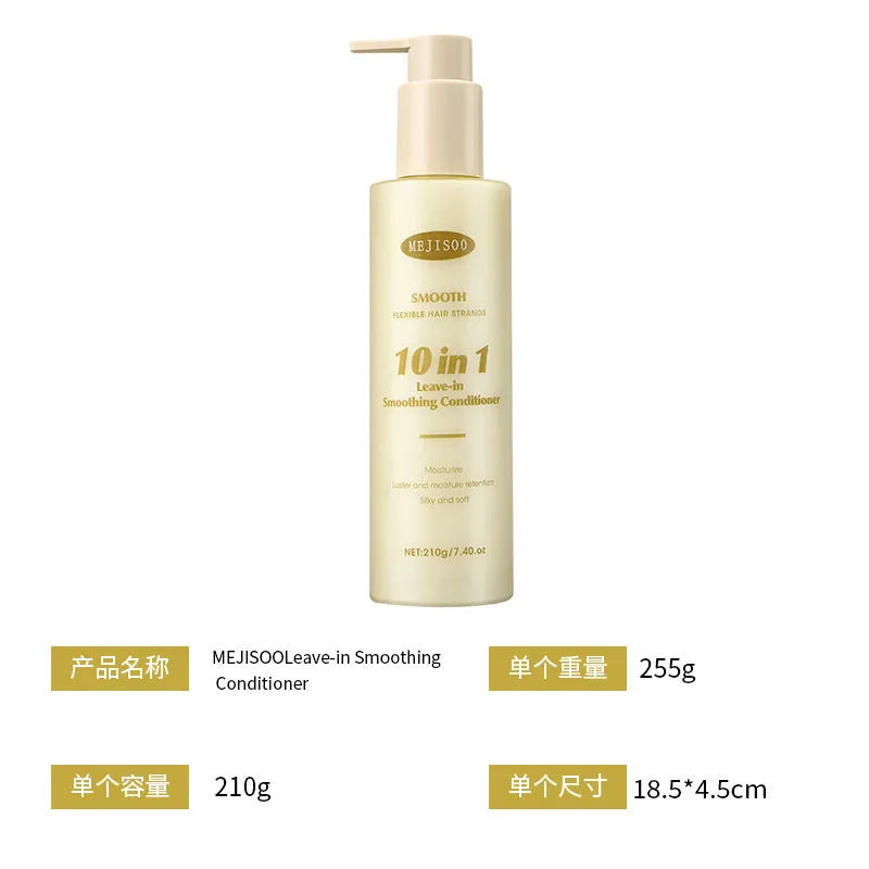 210g bottle of Soft 10-in-1 Hair Conditioner for women on a bathroom shelf.