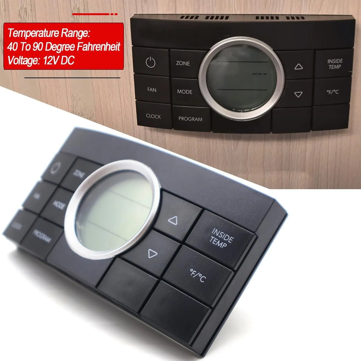 RV air conditioner controller 3314082000RV replacement thermostat in black or silver with manual
