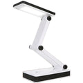 COB folding desk lamp in white with 3-speed touch dimming and USB cable, 13.3 x 7.2 x 28 cm