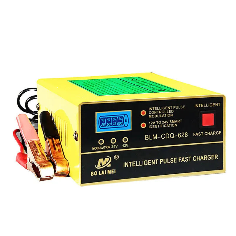 BT 168 12V 24V automobile battery charger with US plug for lead acid batteries