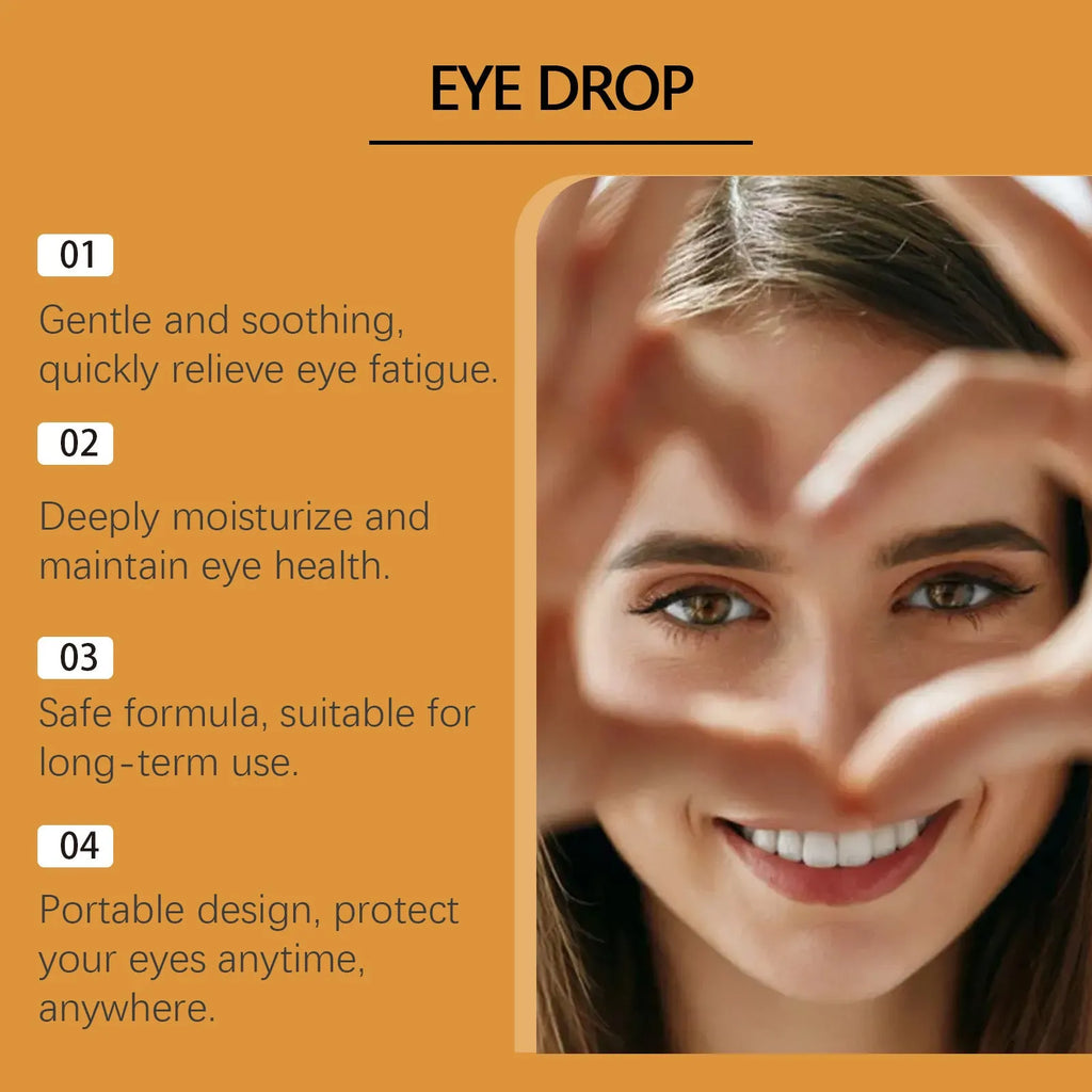 15ml bottle of honey eye drops for dry eyes and fatigue relief with natural active ingredient