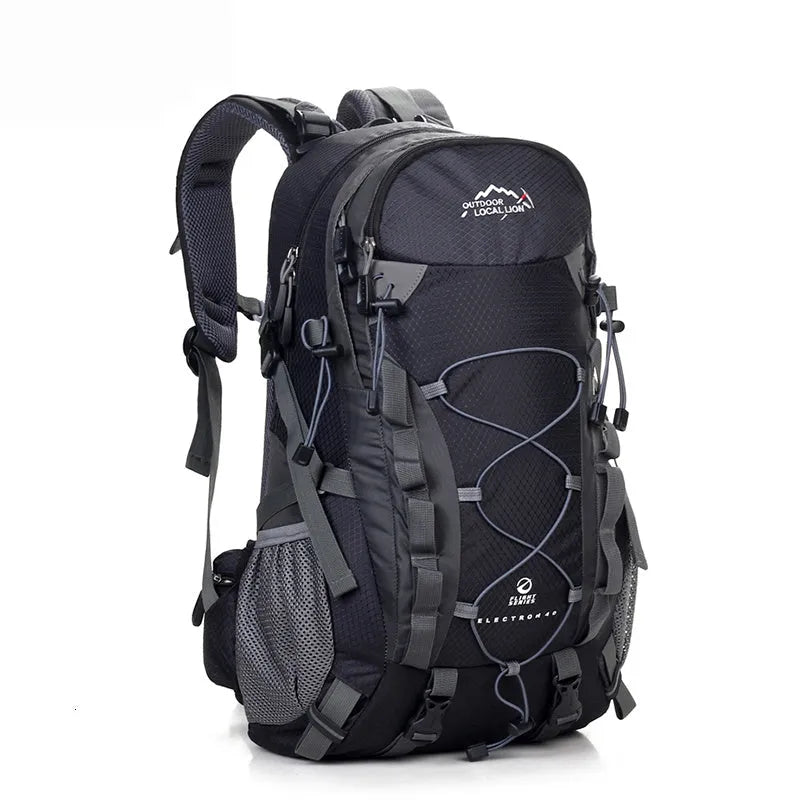Polyester sports backpack with 32 by 50 by 15cm dimensions and 20-35 litre capacity for outdoor activities