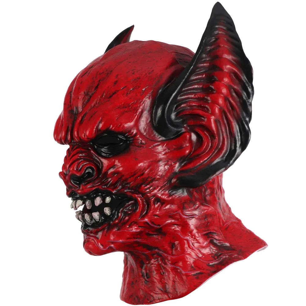 Red bat design RP foam party hood mask for Halloween and Christmas costume events