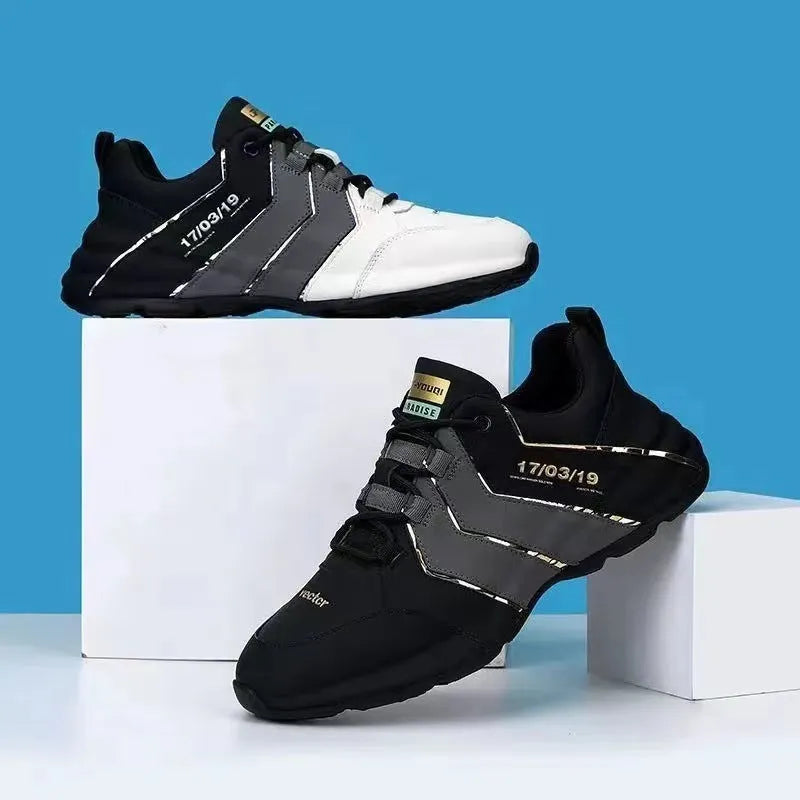 Low-top casual sneakers with round toe, lace-up front, and thick plastic sole on a neutral background.