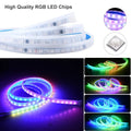 Flexible PVC LED light strip for automotive engine cover installation in various lengths and colours.