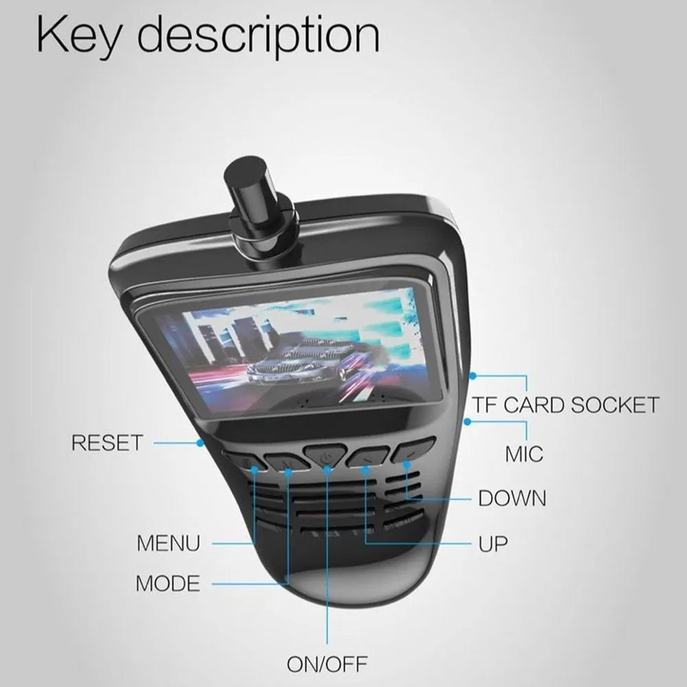 Small Eye dash cam car DVR recorder with Full HD 1080p Sony sensor 165-degree wide angle lens and 2.0-inch LCD screen