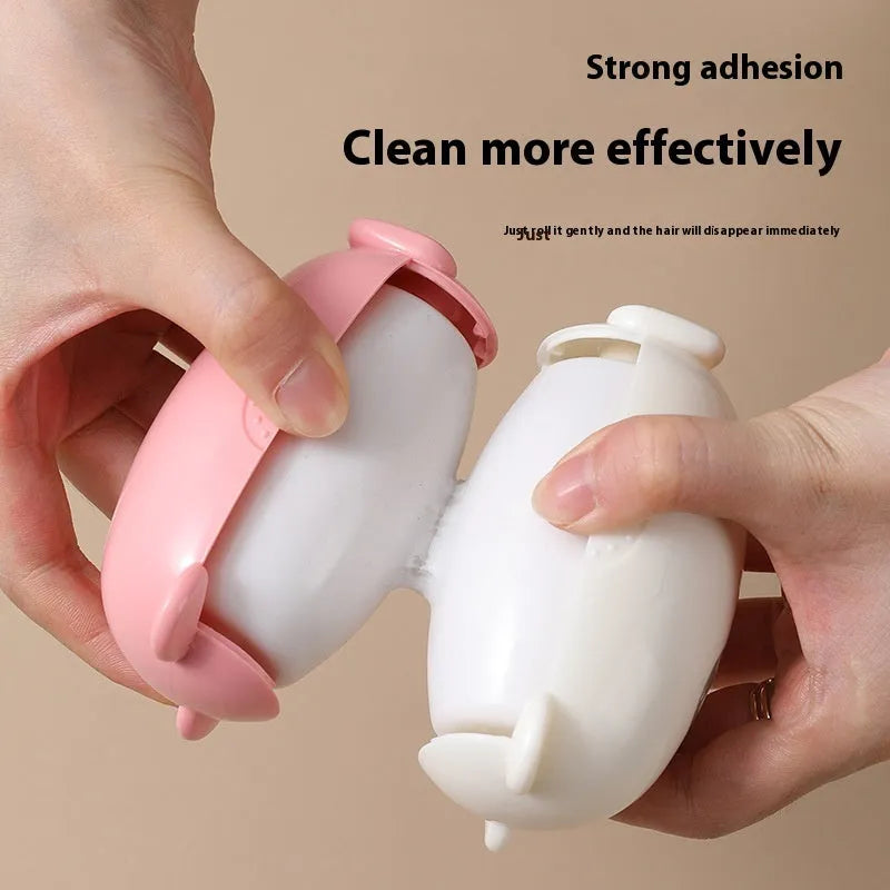 Washable lint removal roller in green, pink, or white colour with ABS plastic body