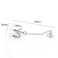 Mini retro gold and silver metal photo prop decorations measuring 5x2 cm