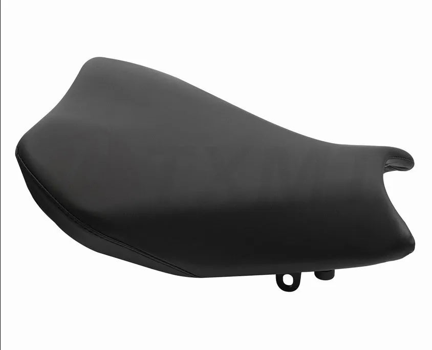 Waterproof PU leather seat cover for Suzuki GSXR1000 motorcycle on a front seat.