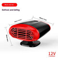 12V 120W vehicle warm air blower in black and grey or black and red ABS casing for defrost and demist