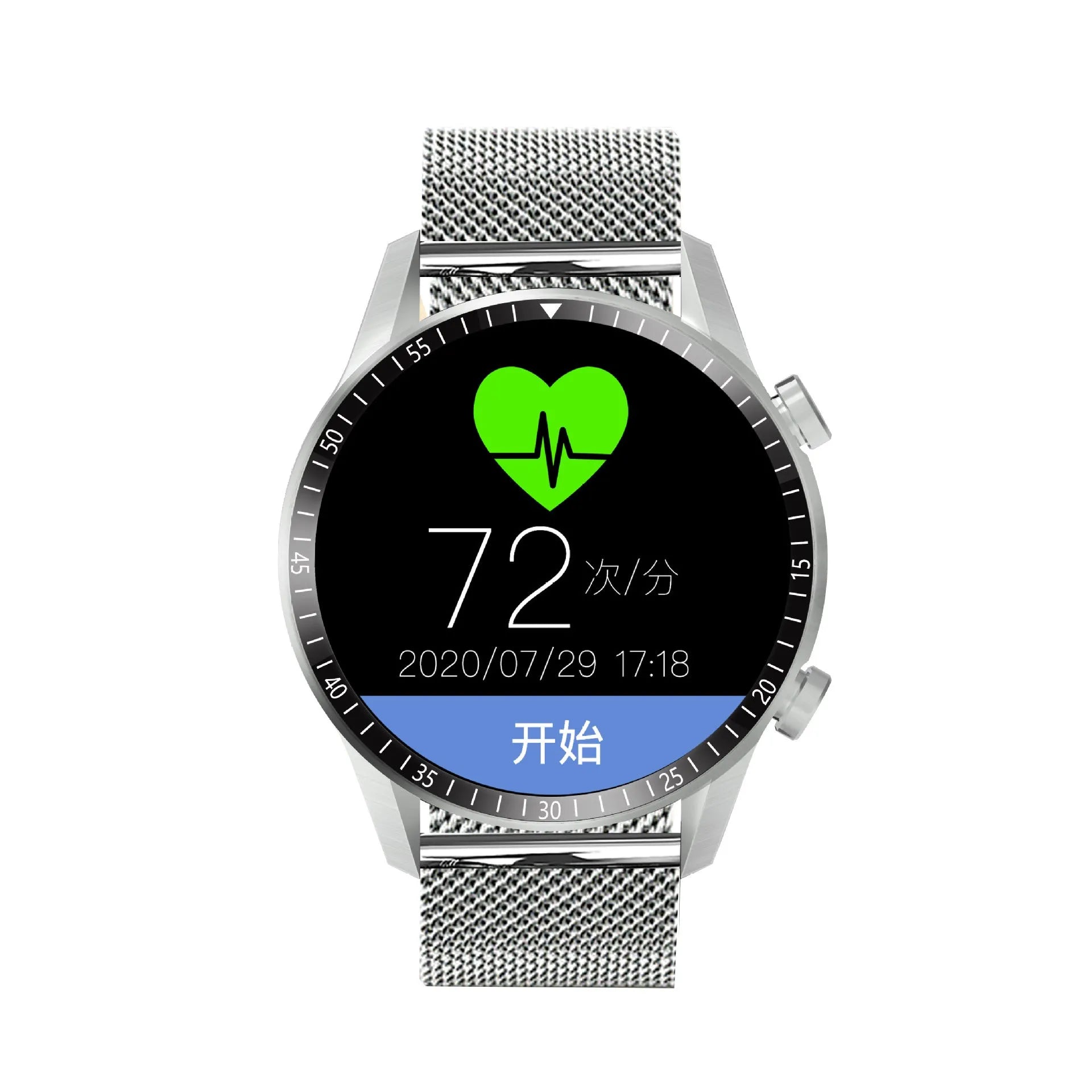 Round smart Bluetooth calling watch with aluminium alloy case and TFT touch screen