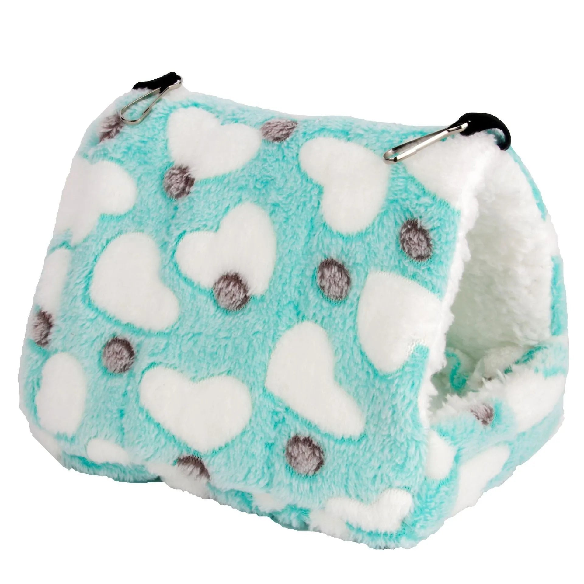 Flannel thermal pet nest for hamsters parrots hedgehogs – Love Coffee colour, 14x12cm size
