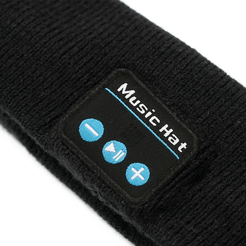 Bluetooth 5.4 sports headband with integrated headphones in black, dark grey and grey-white colours