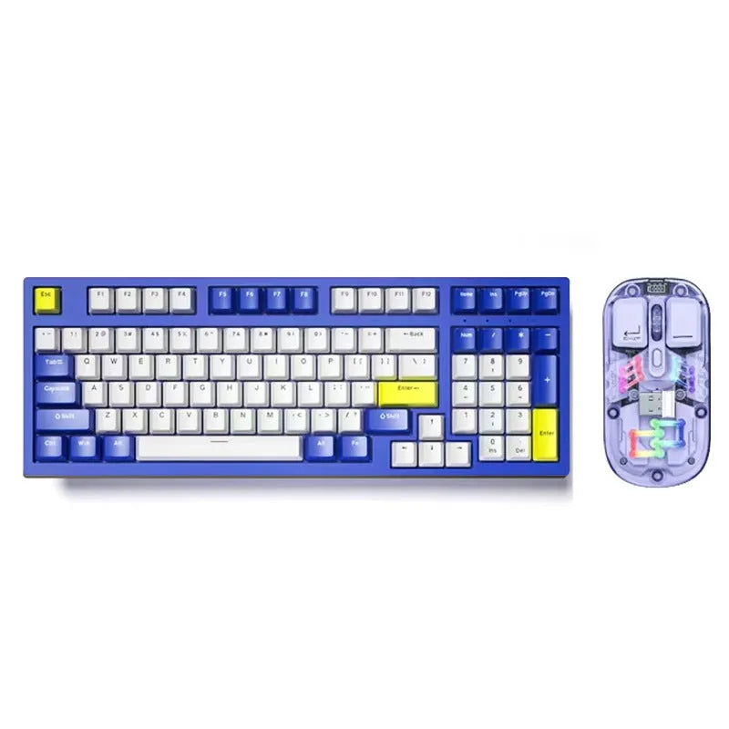 K82 mechanical keyboard and T7 mouse bundle in selected colour variant with backlight illumination