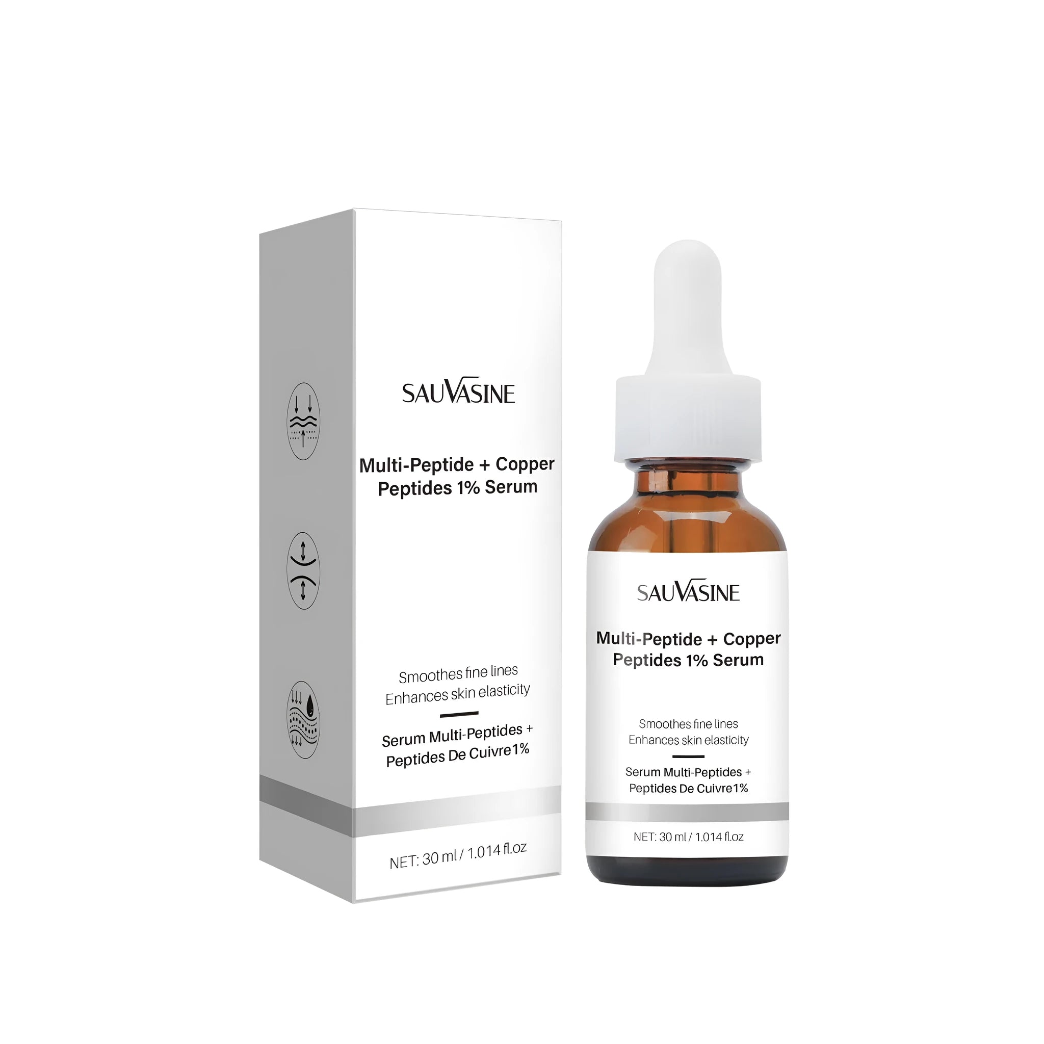 30ml moisturising oil bottle for wrinkle reduction with three-year shelf life