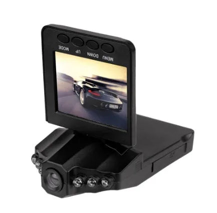 H198 HD infrared night vision car dashboard camera recorder with small screen.