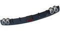 PP material automotive rear spoiler for bumper modification in black or silver/black colours