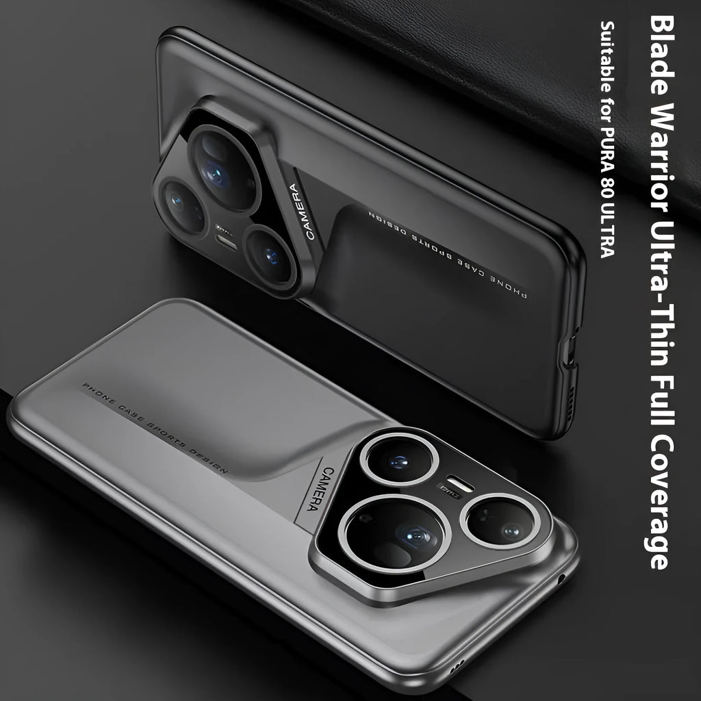 Blade Warrior frosted PC hard phone case for Huawei P80 Pro in Cold Mountain Gray