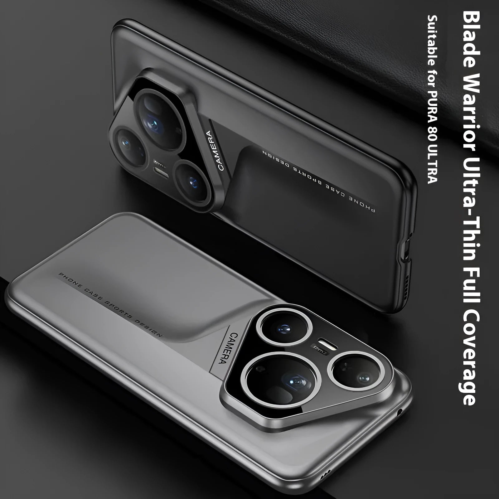 Blade Warrior frosted PC hard phone case for Huawei P80 Pro in Cold Mountain Gray