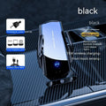 Car wireless charger phone bracket, 15W, electric clamping, air outlet mount, 130x65x24mm, black or silver