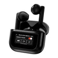 Full-colour touch screen Bluetooth earphones with ear hook design in black or white