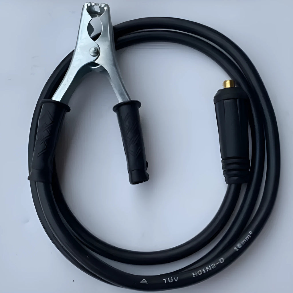 Black plastic-coated copper welding cable 25 metres long for household welding machines