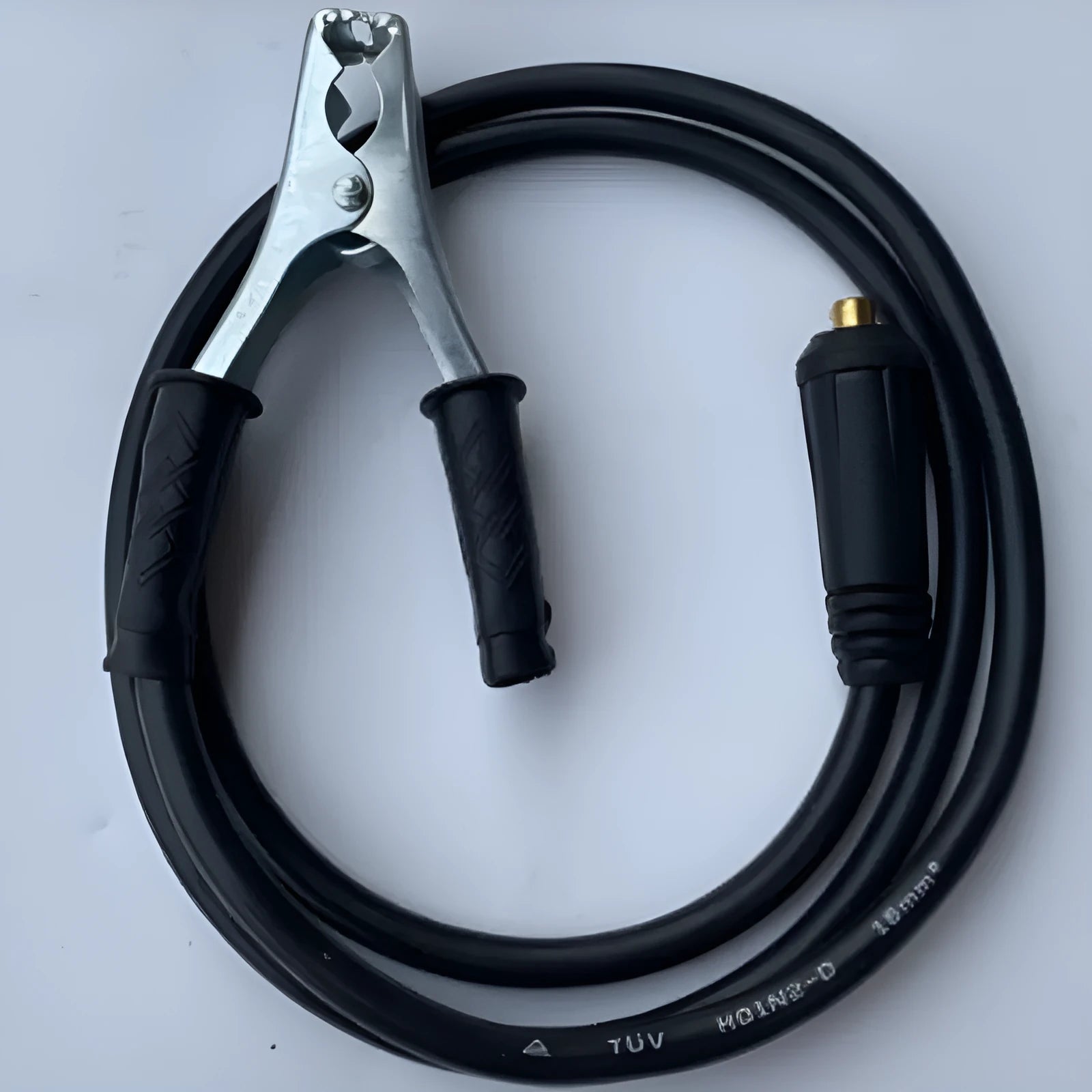 Black plastic-coated copper welding cable 25 metres long for household welding machines