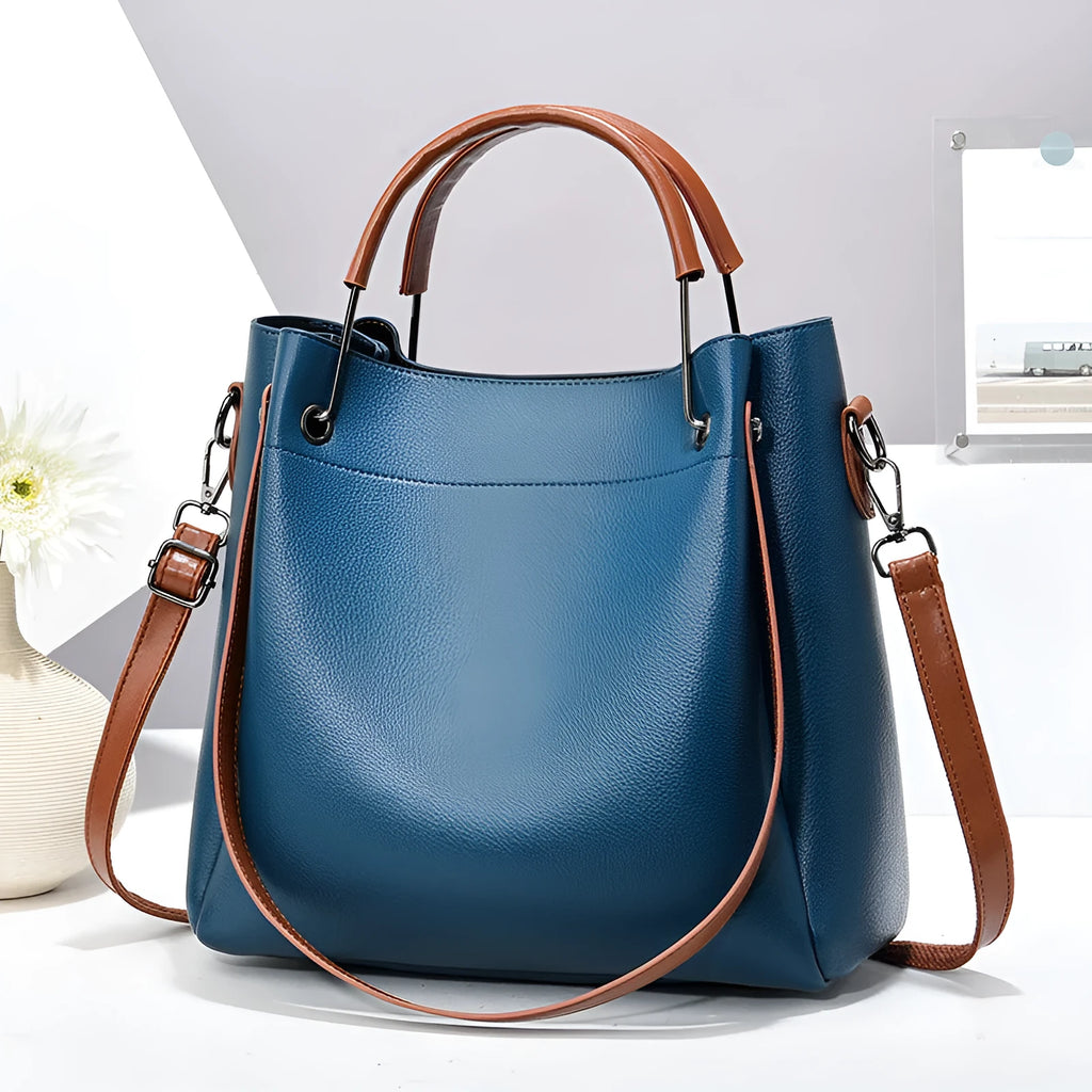 Women's PU rhombus quilted shoulder bag in beige with smooth polyester lining and compact 26x7x18cm size